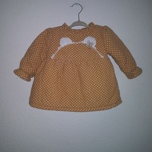 Aishangkalxin Polka Dot Ruffle Thick Lined Jacket